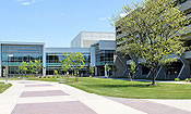 sidwalk approaching the Student Center