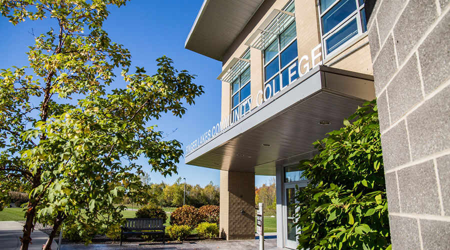 Exterior of FLCC's Victor Campus Center